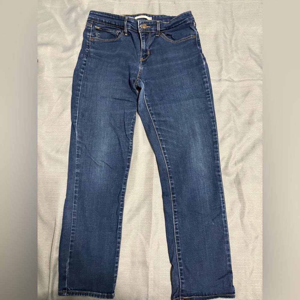 Levi's Women's Straight Leg Jeans in Deep Blue